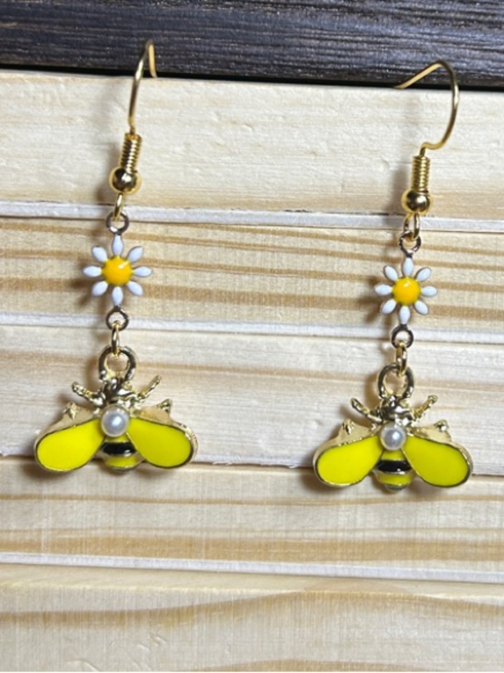 3/$25 Bee & Daisy Drop Earrings